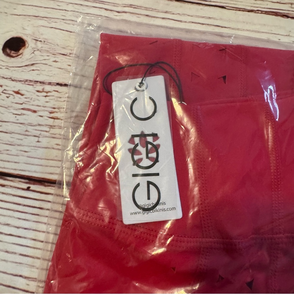 NWT GiGi C Katrina Legging in Red Sz L - Picture 5 of 8